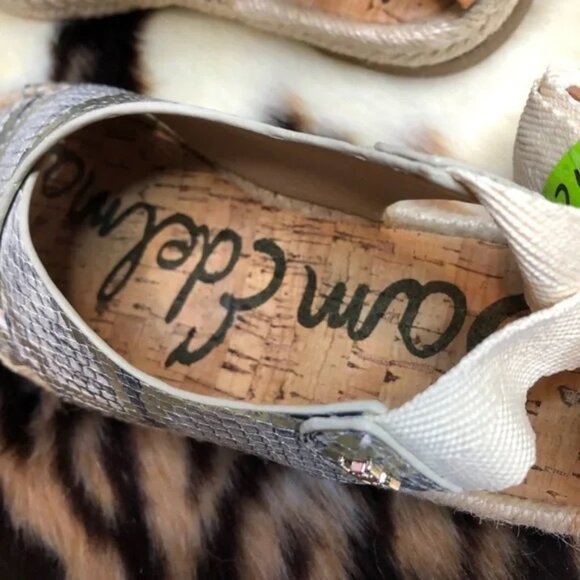 ๐ธSam Edelman Women's Leather Snake Print Espadrille Sandals Size 5.5 Boho - Picture 10 of 10